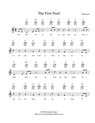 The First Noel - lead sheet in C major