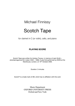 Book cover for Scotch Tape