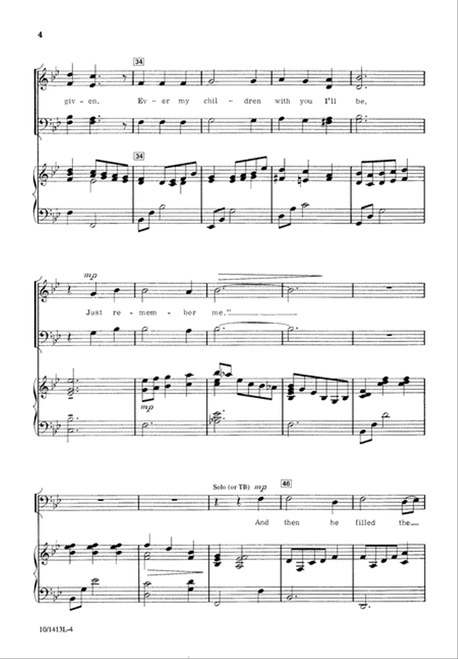 Remember Me Remember Me 4-Part scores gallery preview page 4