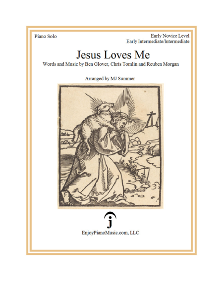 "Jesus Loves Me" by Chris Tomlin for Piano Solo at Early Intermediate Level
