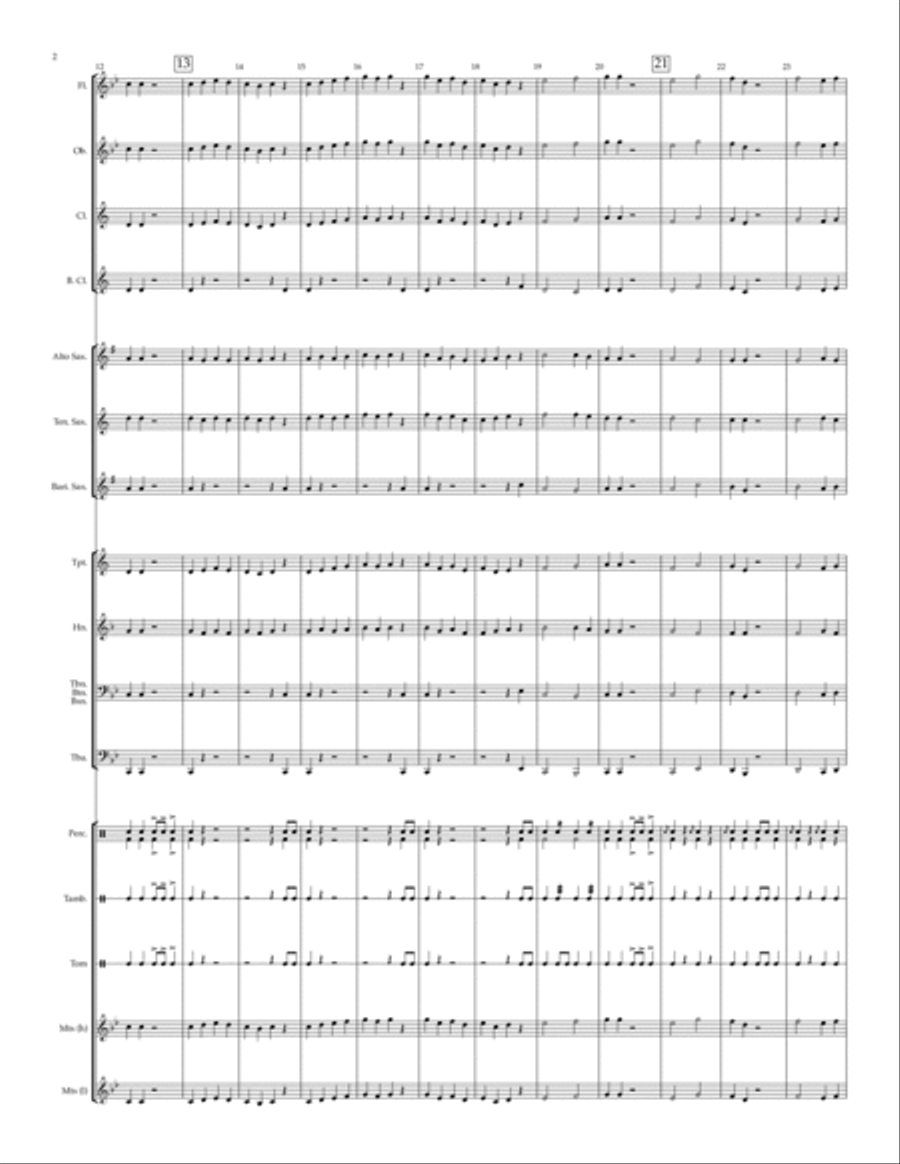 Stronghold - for beginning band Concert Band scores gallery preview page 4