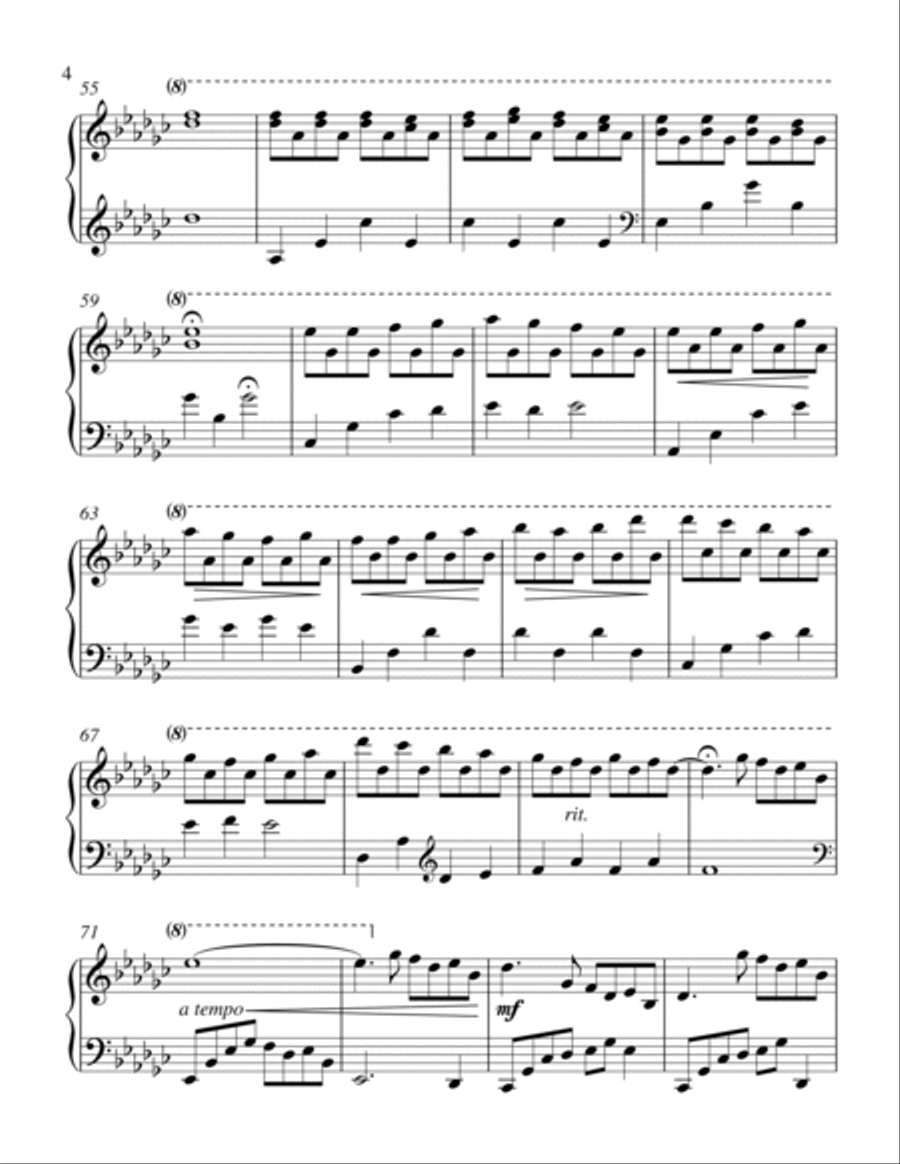 Cry of Wind Piano Solo scores gallery preview page 4