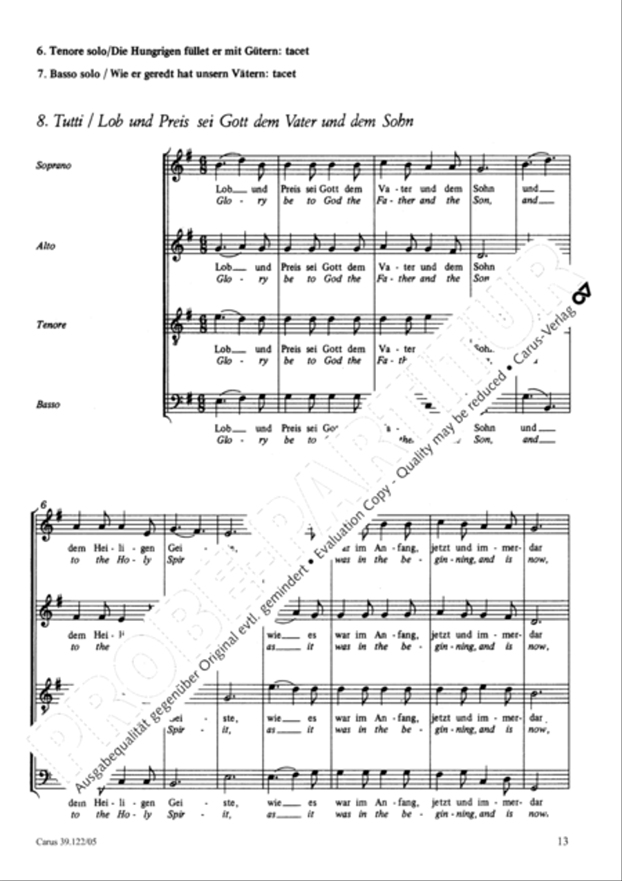All my spirit exalts (With my spirit I praise the Lord) 4-Part scores gallery preview page 14