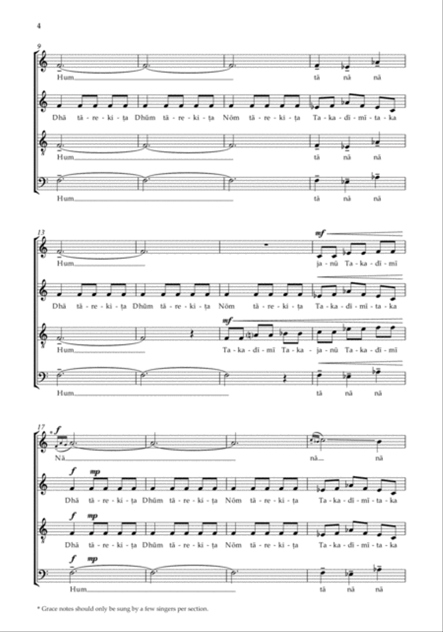 TaReKiTa 4-Part scores gallery preview page 4