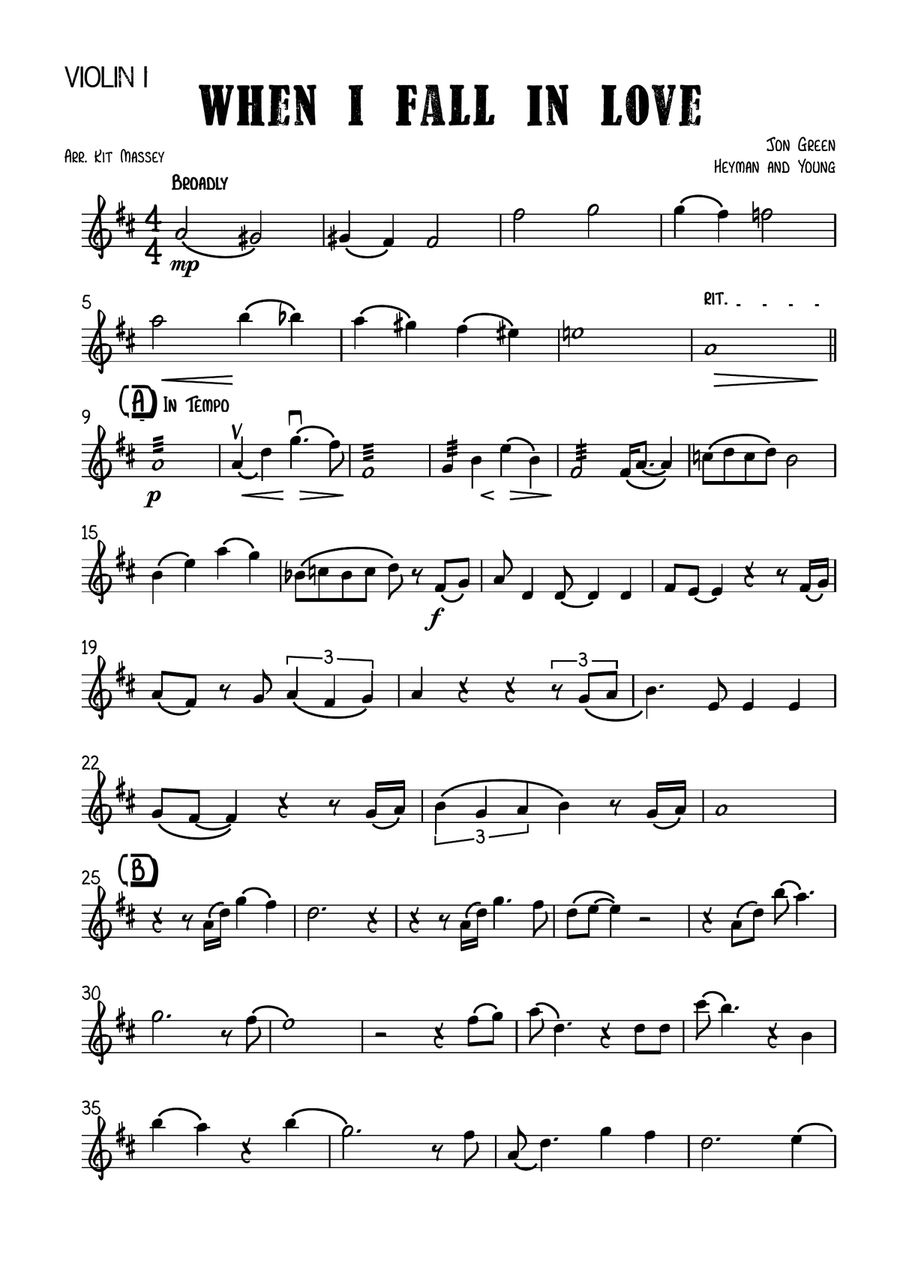 When I Fall In Love When I Fall In Love String Quartet scores gallery preview page 4