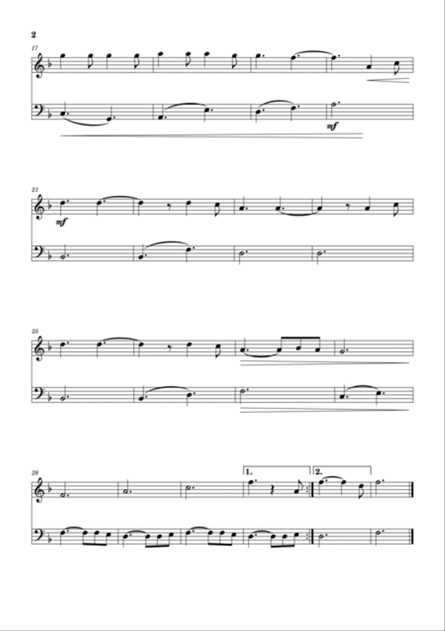 Hallelujah Oboe scores gallery preview page 2