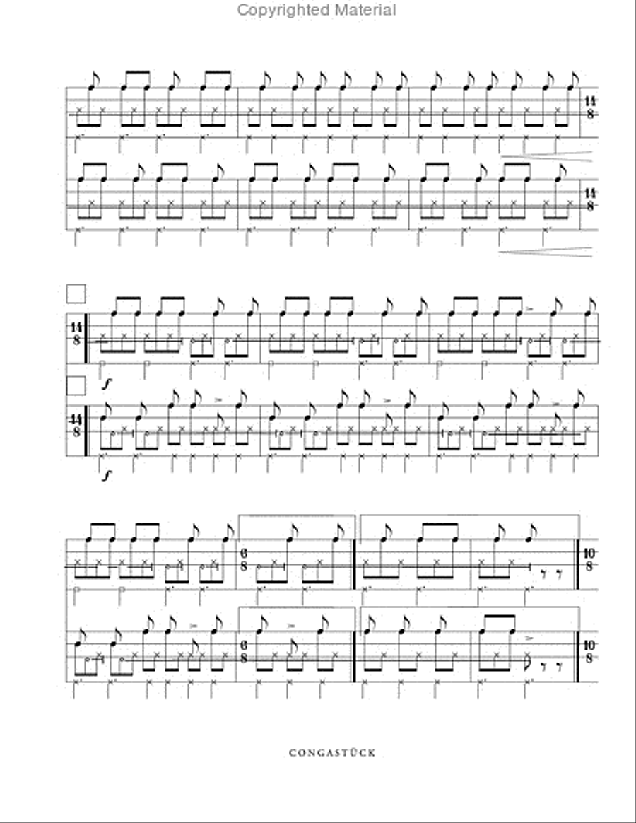 CongaStuck Percussion Ensemble scores gallery preview page 3