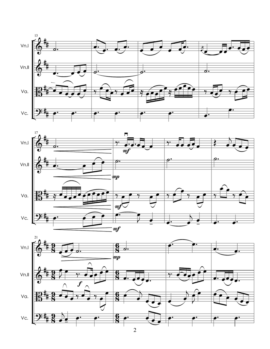 Cherry Wine String Quartet scores gallery preview page 2