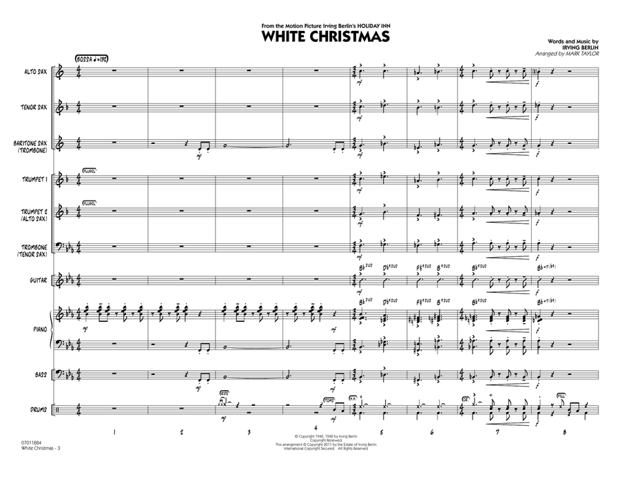 White Christmas - Full Score Jazz Ensemble scores gallery preview page 2