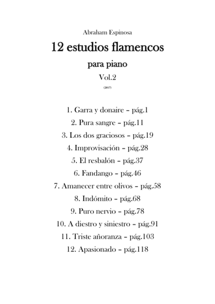 12 estudios flamencos para piano - Libro 2 image number null