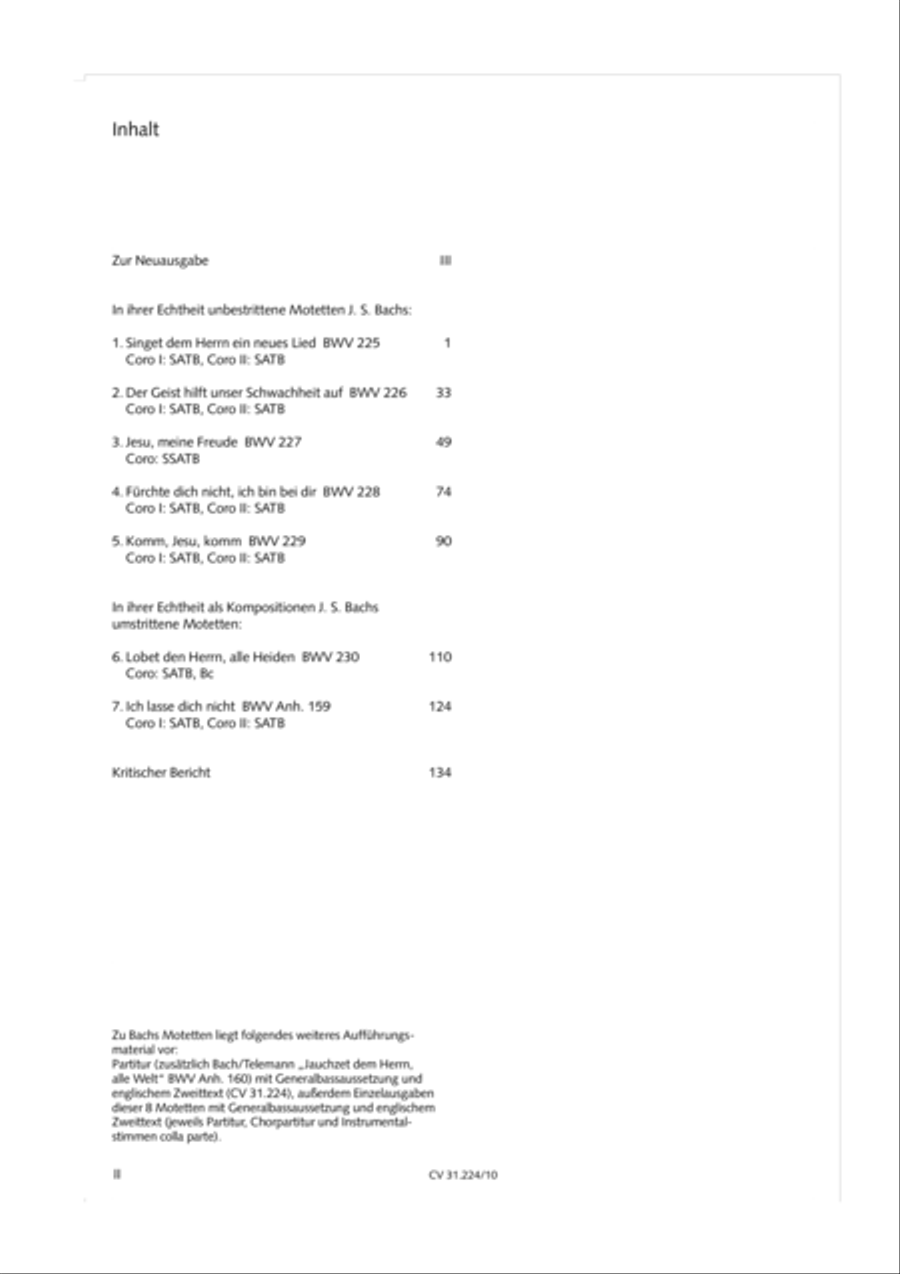 The complete motets (without Bc) Choir scores gallery preview page 3