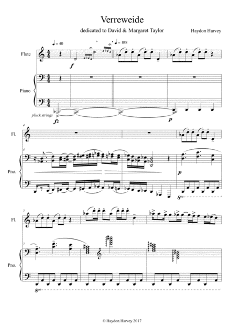 Verreweide Flute Solo scores gallery preview page 1