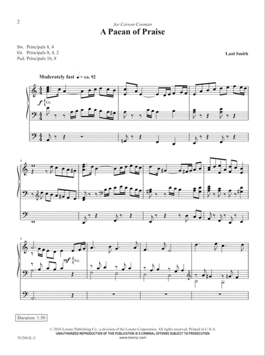The Organist's Library, Vol. 62 Organ scores gallery preview page 4