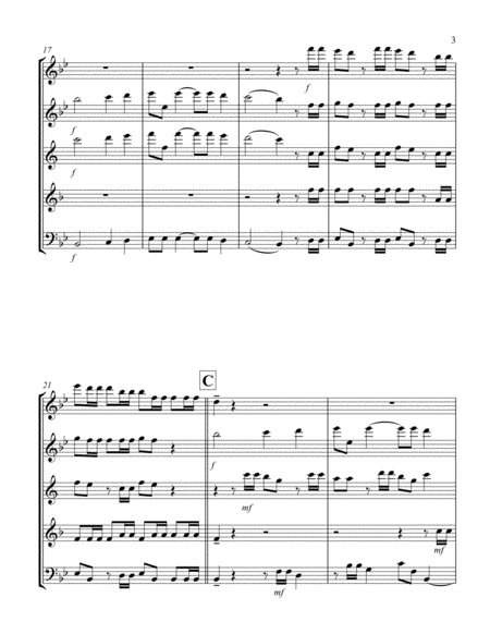 Hallelujah (from "Messiah") (Bb) (Woodwind Quintet - 1 Flute, 1 Oboe, 1 Clar, 1 Hrn, 1 Bassoon)