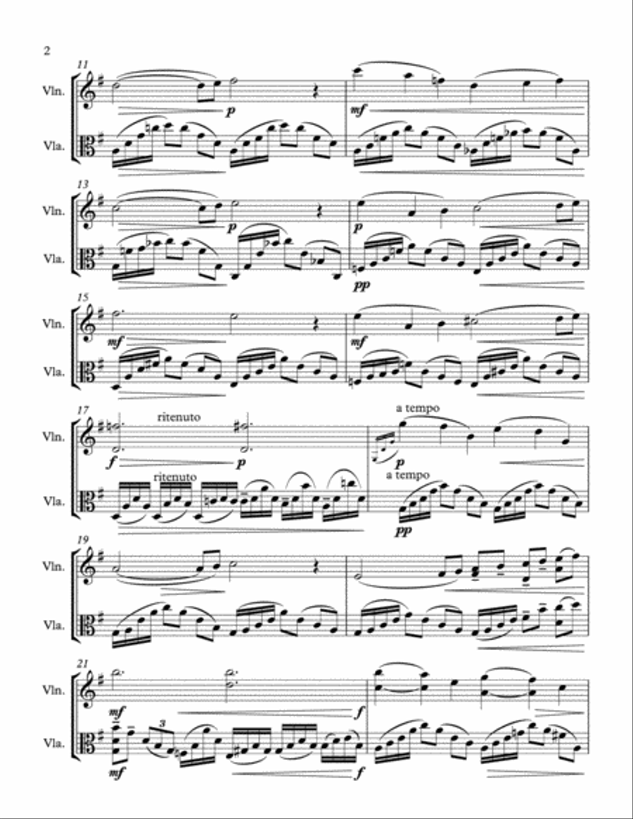 The Swan The Swan String Duet scores gallery preview page 2
