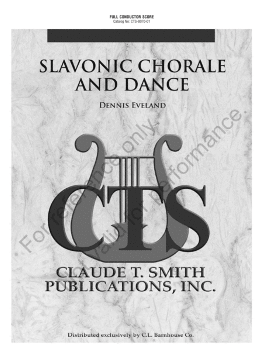 Slavonic Chorale And Dance Concert Band scores gallery preview page 2