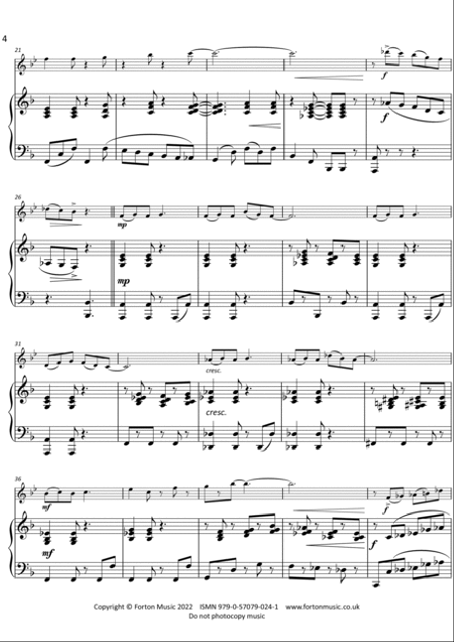 Mediterranean Winds Flute Solo scores gallery preview page 4