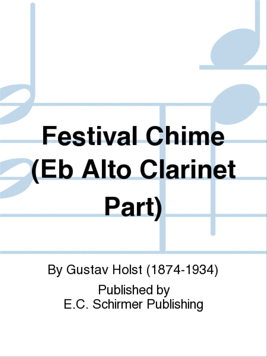 A Festival Chime (Eb Alto Clarinet Part) Choir scores gallery preview page 1