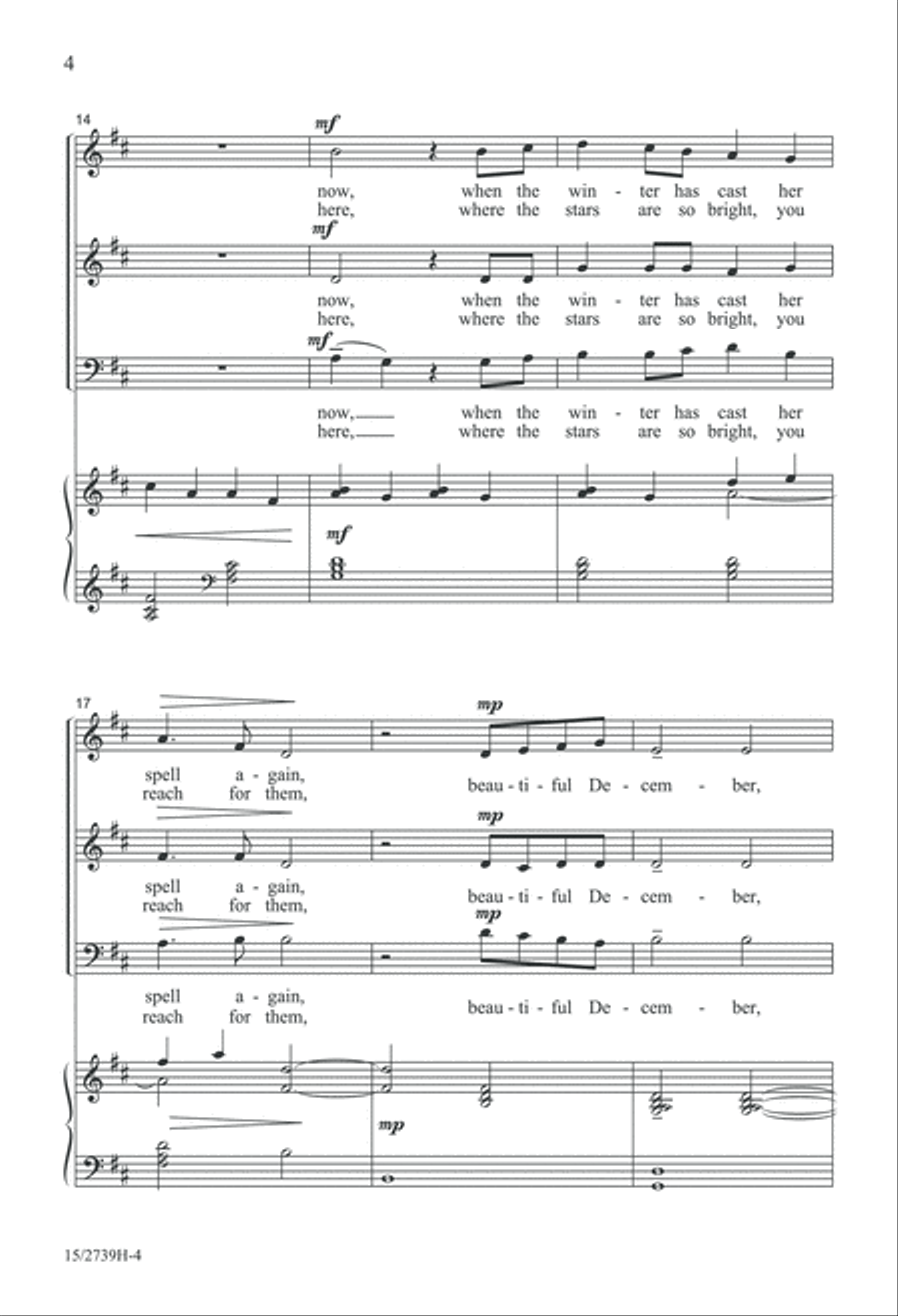 Beautiful December 3-Part scores gallery preview page 5