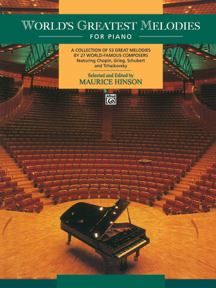 Book cover for World's Greatest Piano Melodies