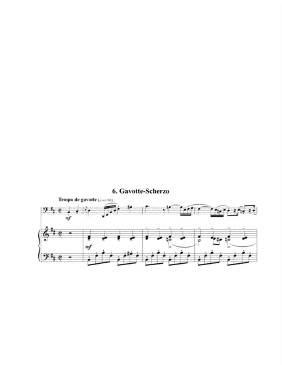 Pequena Suite for Tuba or Bass Trombone and Piano Bass Trombone scores gallery preview page 14