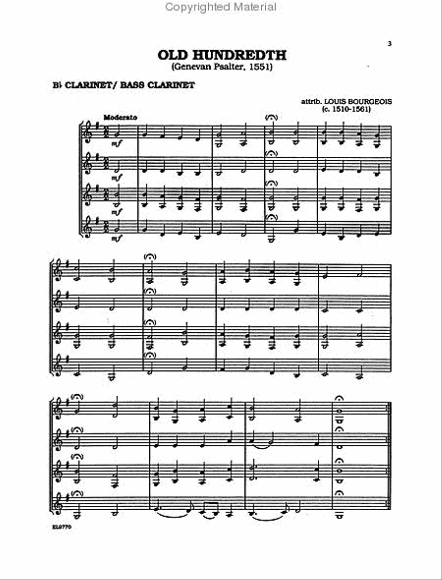 Sacred Quartets for All (From the Renaissance to the Romantic Periods) Small Ensemble scores gallery preview page 2