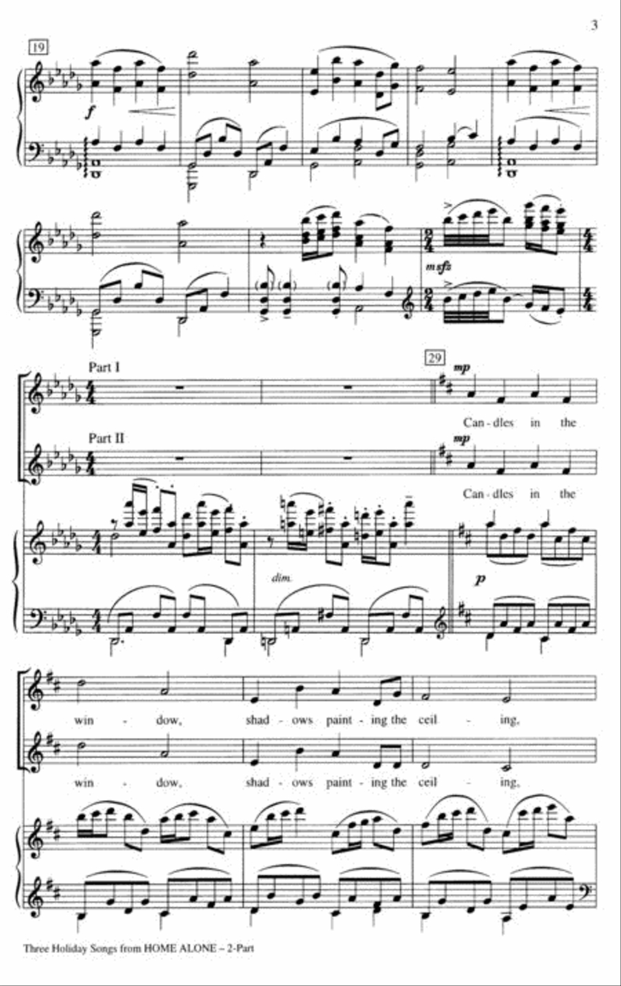 Three Holiday Songs from Home Alone 2-Part scores gallery preview page 2