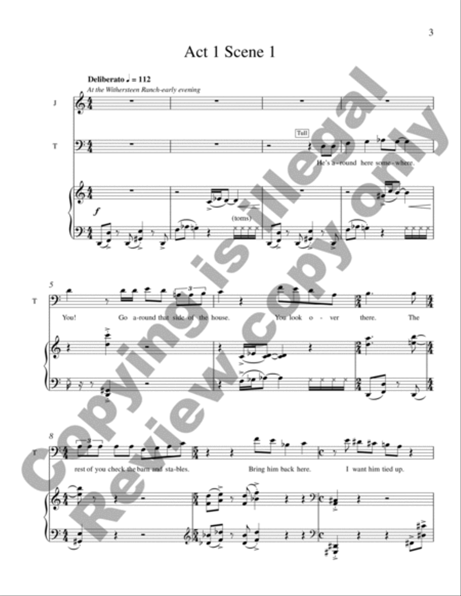 Riders of the Purple Sage Men's Choir scores gallery preview page 9