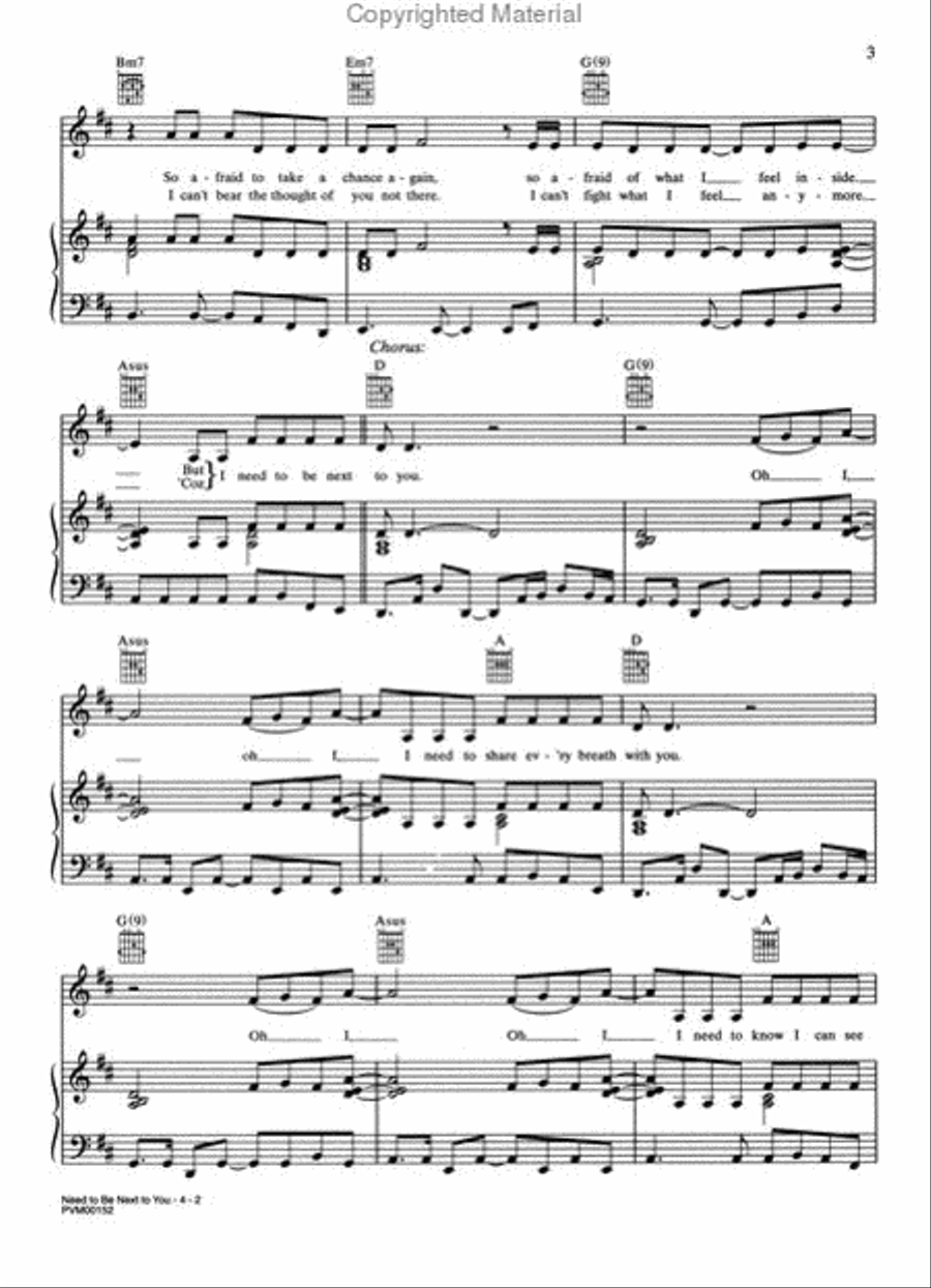 <br>Sheet music extract