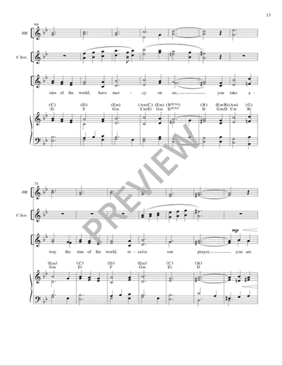 Mass of Creation (Full Score) 4-Part scores gallery preview page 14