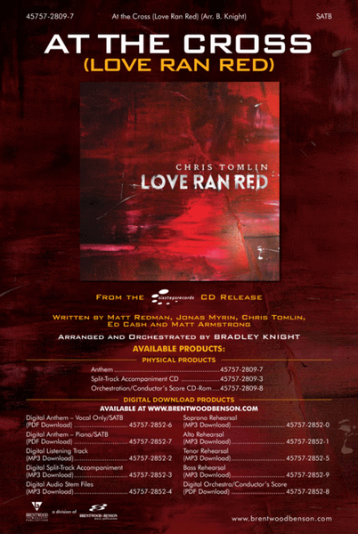 At The Cross (Love Ran Red) (split-track accompaniment CD) (Anthem) image number null