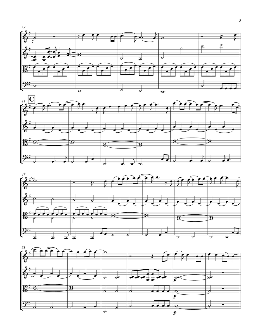 A Million Dreams String Quartet scores gallery preview page 3