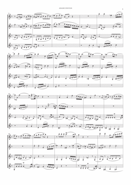 Adagio and Fugue Kv 546 for Clarinet Quartet image number null
