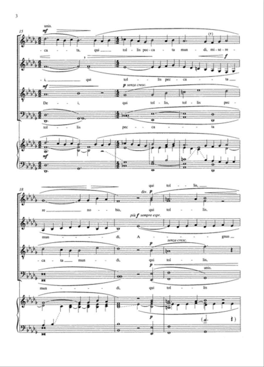 Agnus Dei Divisi scores gallery preview page 3