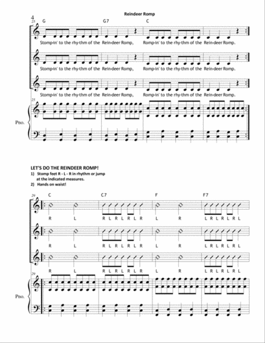 Reindeer Romp 3-Part scores gallery preview page 4
