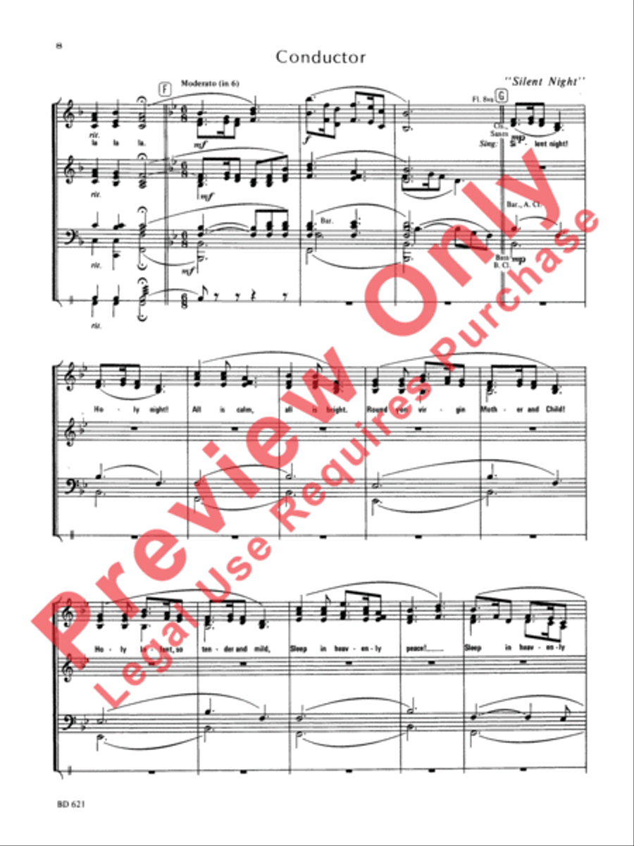 Christmas Sing-a-Long (for Band with Audience Participation) Concert Band scores gallery preview page 9