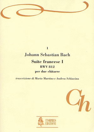 Book cover for French Suite No. 1 BWV 812 for 2 Guitars