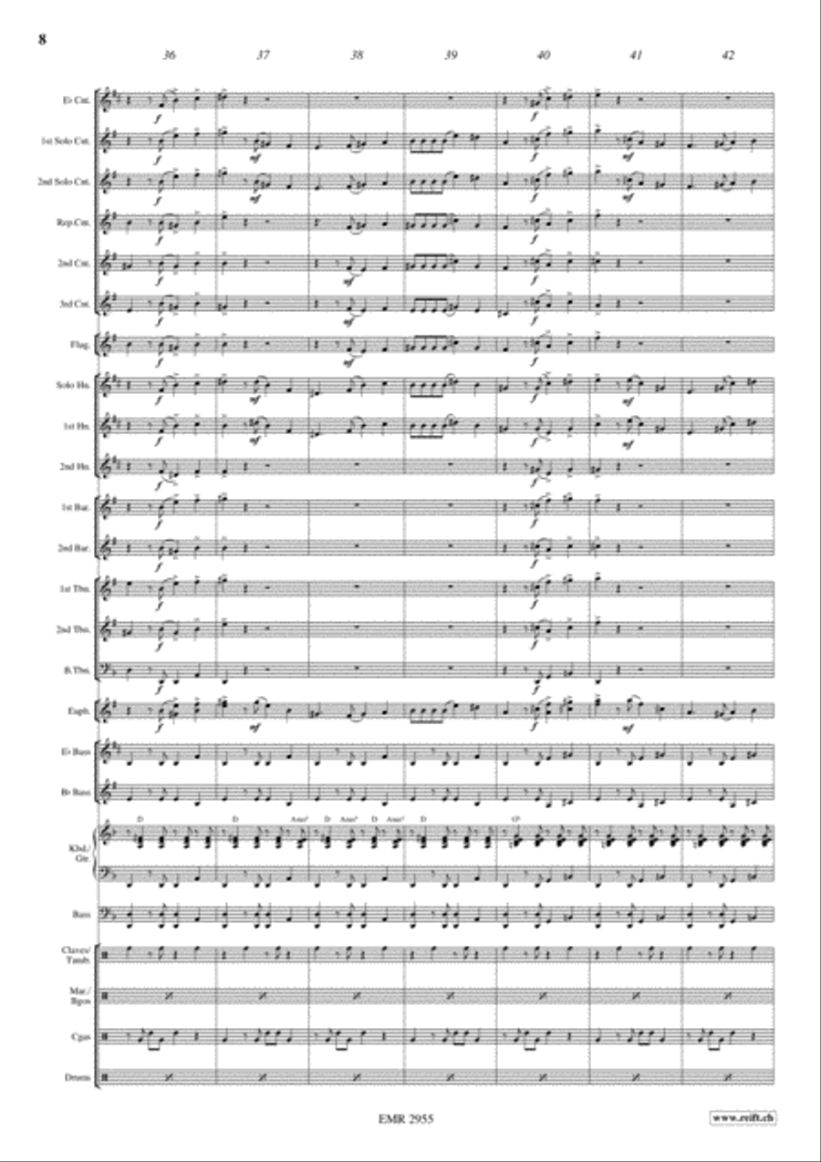 Romantic Rumba Brass Band scores gallery preview page 9
