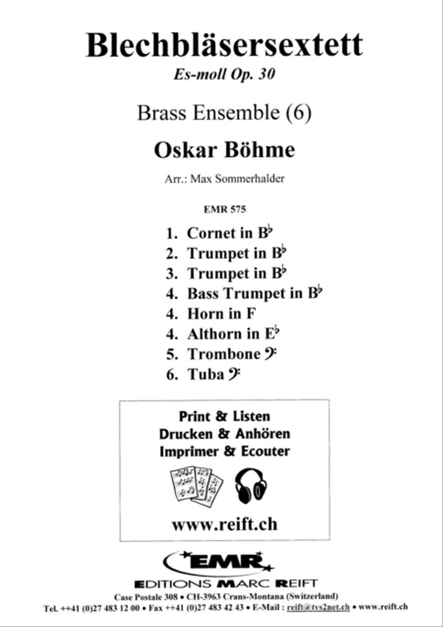 Blechblasersextett Brass Ensemble scores gallery preview page 2