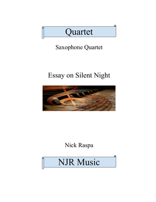 Book cover for Essay on Silent Night (sax quartet - SATB)