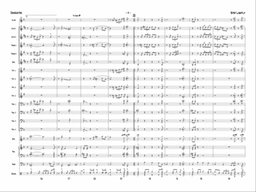 Step Lightly: Score Step Lightly: Score Jazz Ensemble scores gallery preview page 6