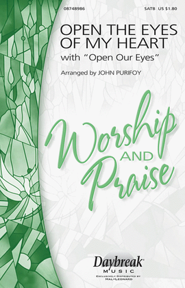 Book cover for Open the Eyes of My Heart (with “Open Our Eyes, Lord”)