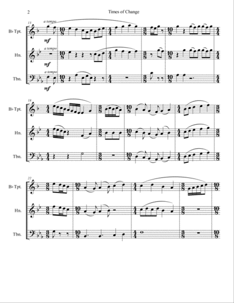 Times of Change Brass Ensemble scores gallery preview page 3