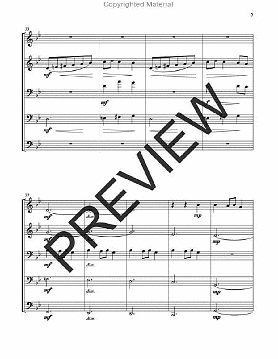 Carol of the Bells Horn scores gallery preview page 5