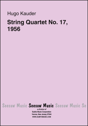 String Quartet No. 17, 1956