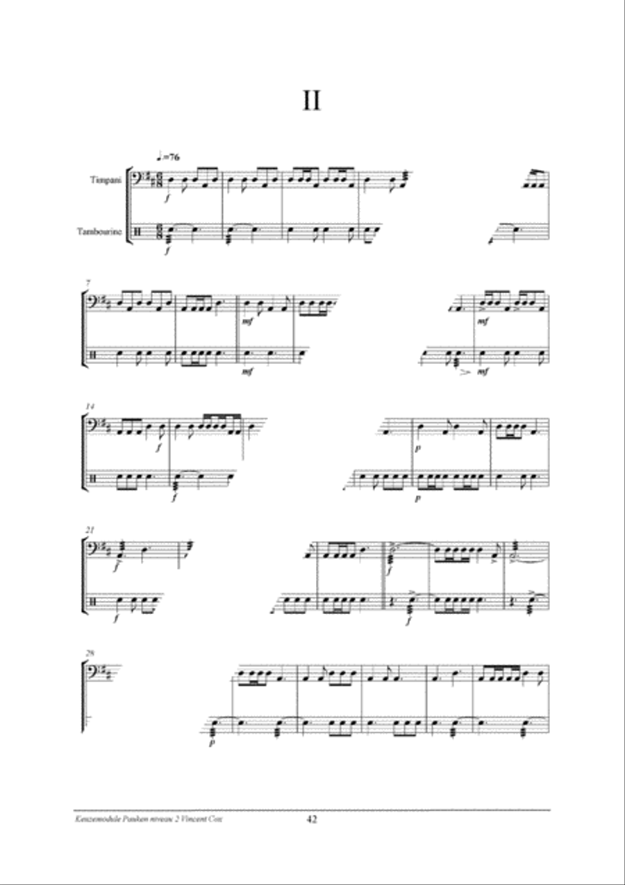 Percussion Modular: Pauken 2 Percussion scores gallery preview page 43