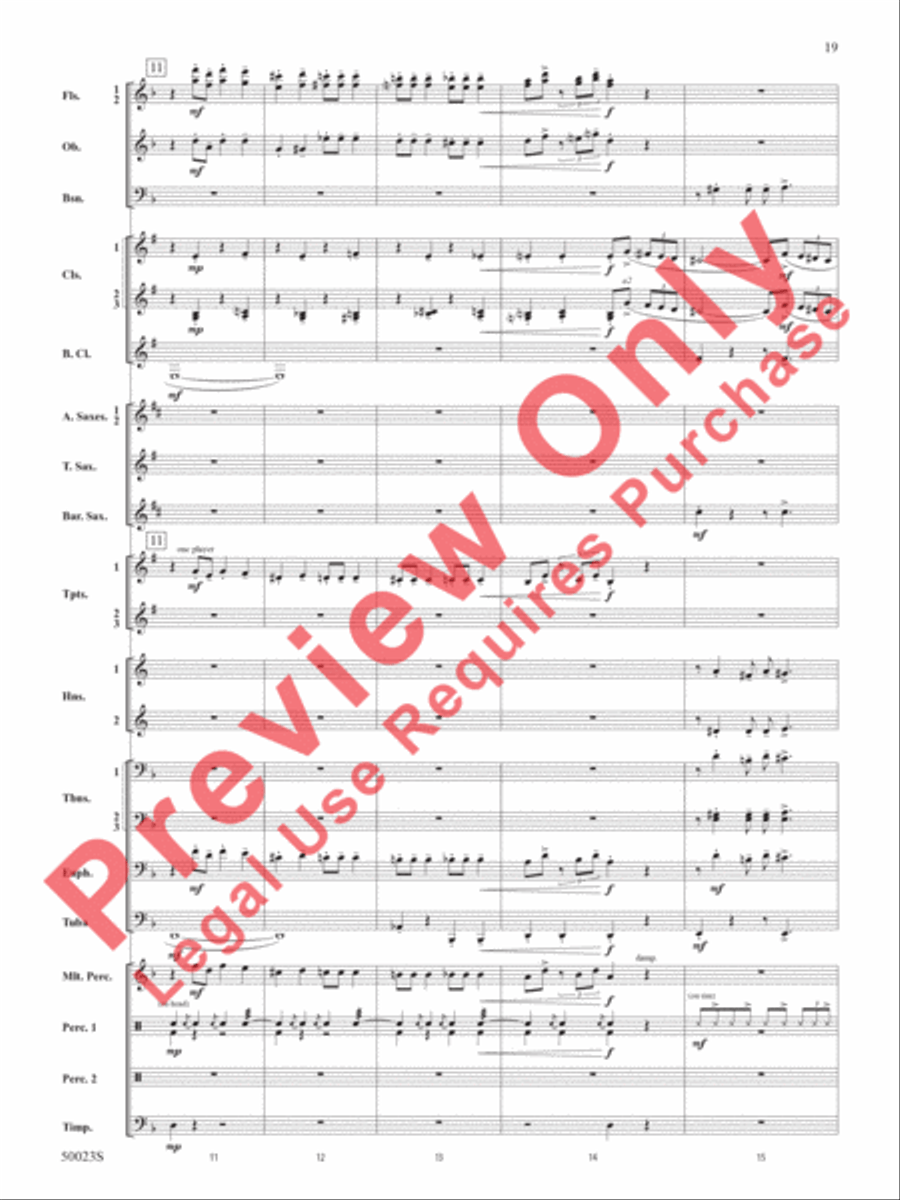 A New Orleans Nutcracker Suite Concert Band scores gallery preview page 20