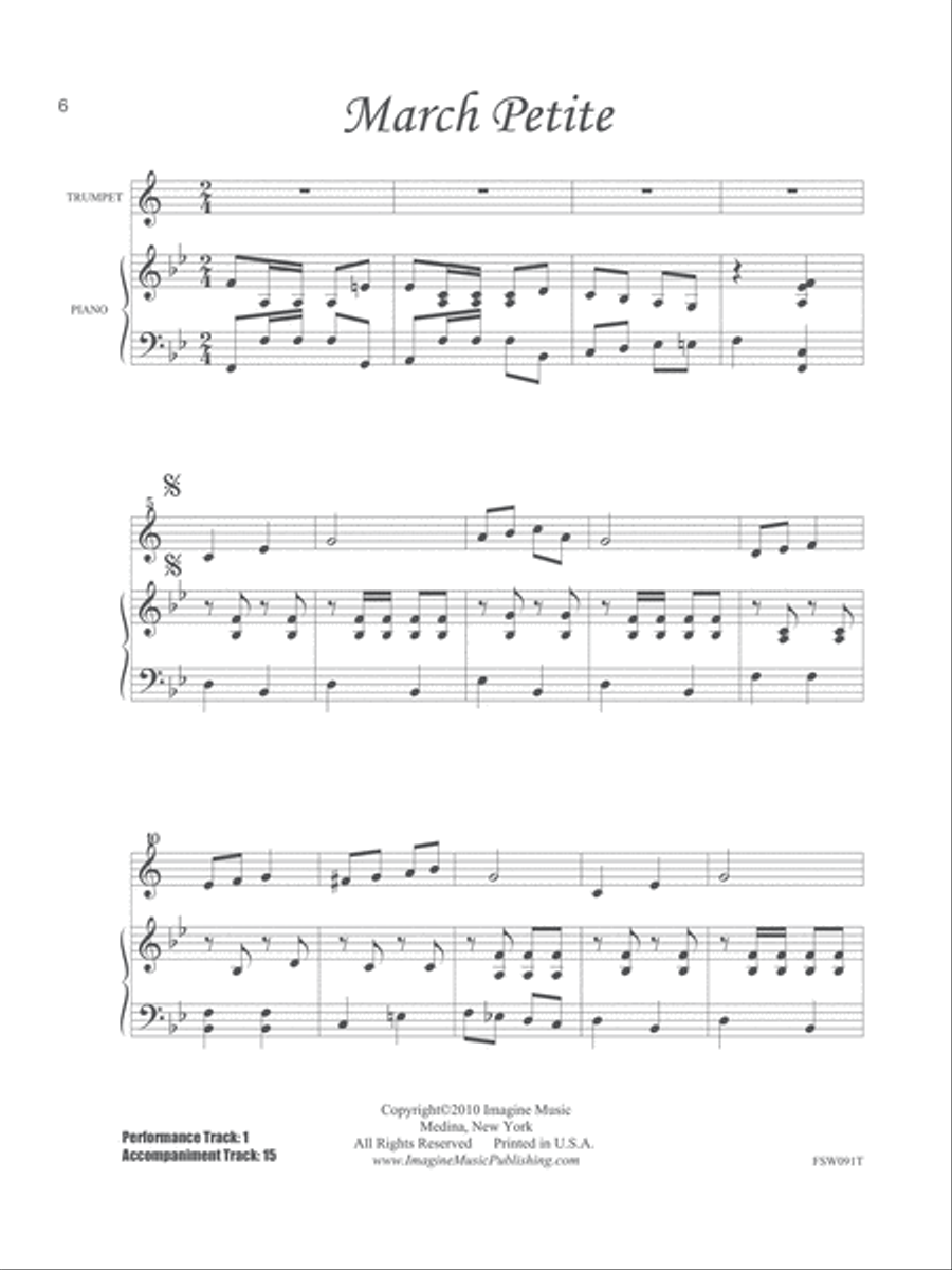 Solo Book for Winds - Trumpet Trumpet Solo scores gallery preview page 4