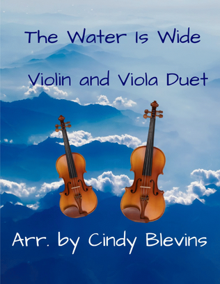 Book cover for The Water Is Wide, for Violin and Viola Duet