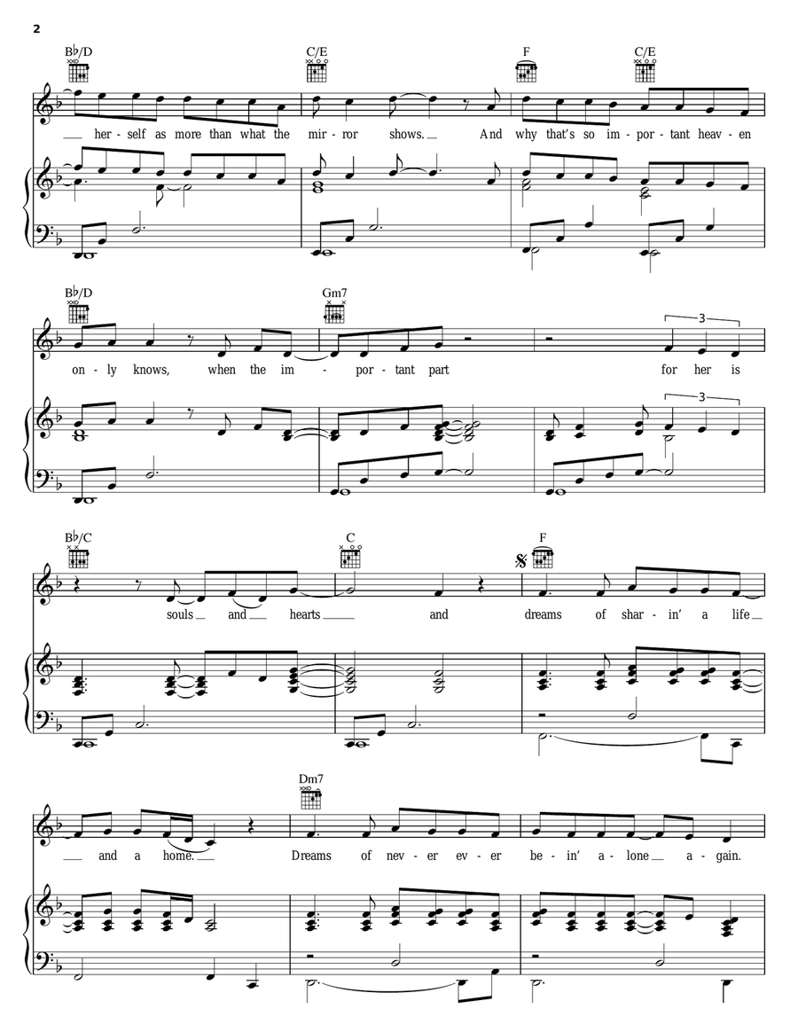 Dreams Piano, Vocal, Guitar scores gallery preview page 2
